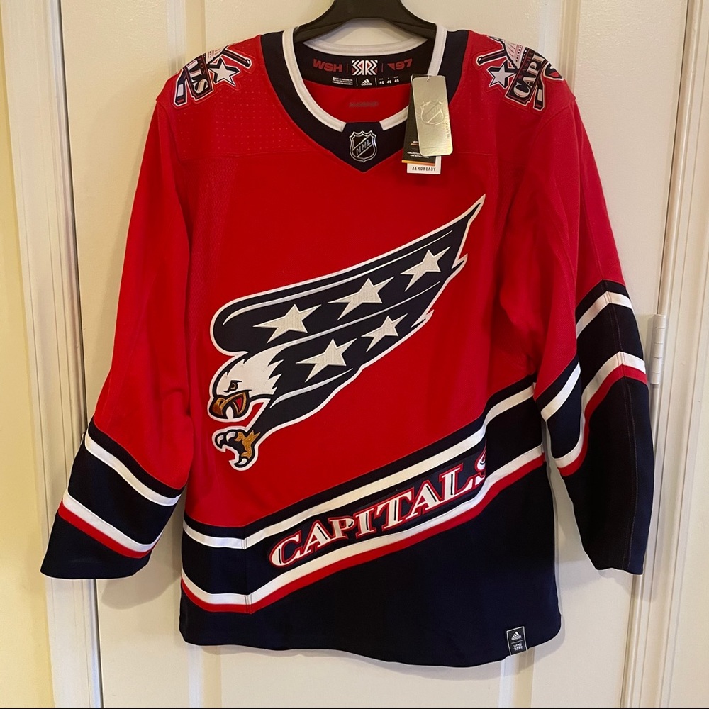 Capitals Reverse Retro Adidas Hockey Jersey NWT